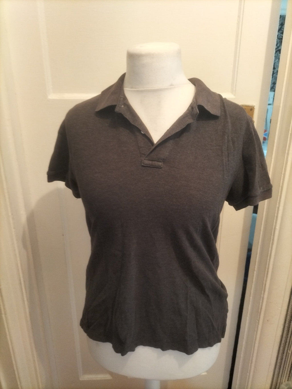 Mens Jim Thompson Size Small Grey Short Sleeved Polo