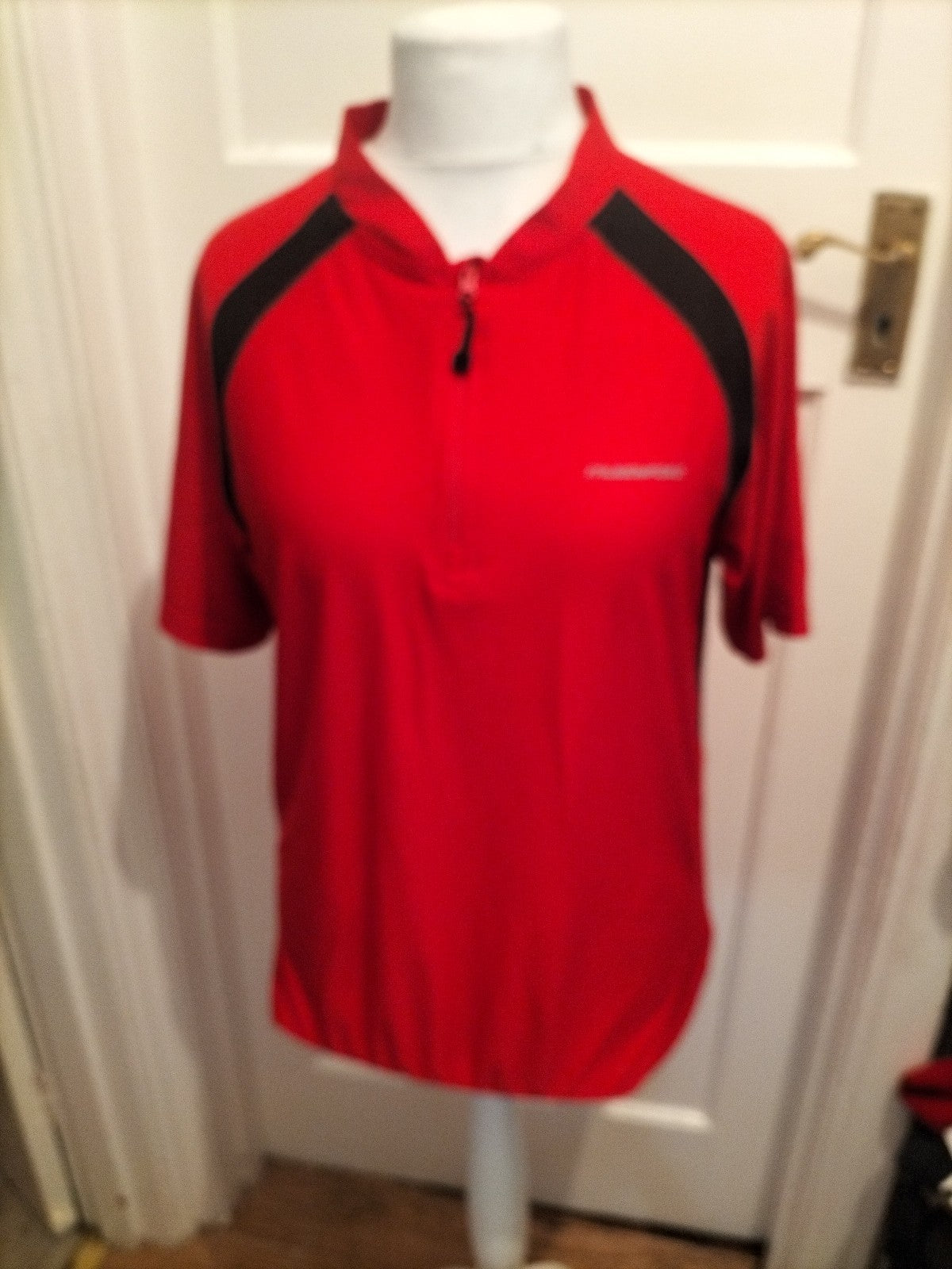 Mens Muddyfox Size XL Red Short Sleeved Cycling Jersey