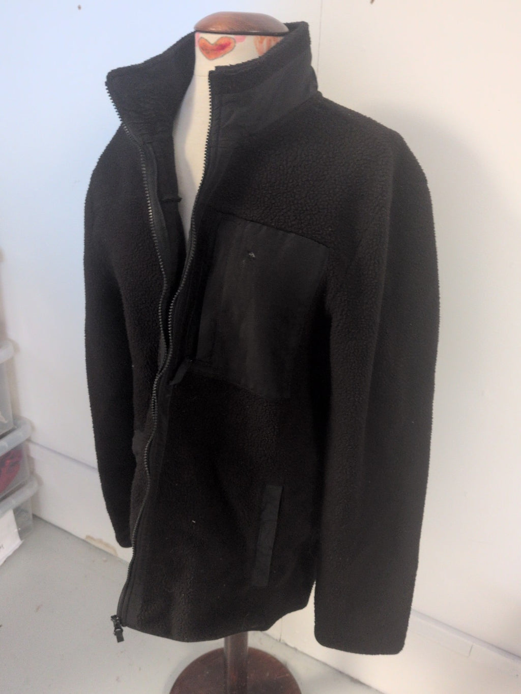 Esmara Large Black Full Zip Jacket Jumper