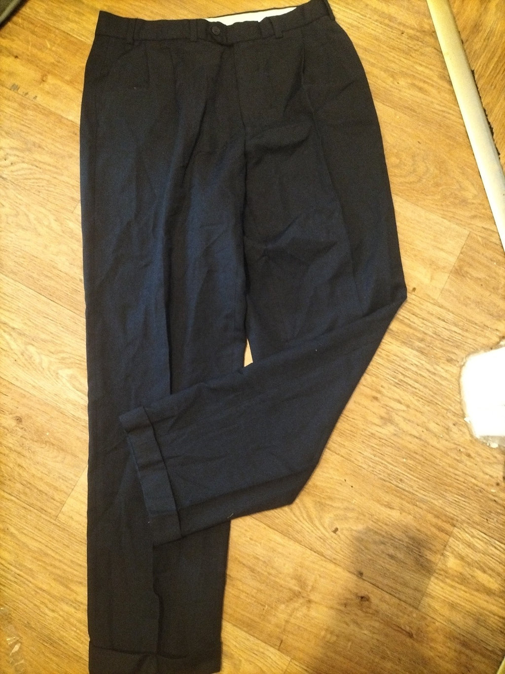 Mens St Michael Size 36x31 Navy Dress Formal Trousers