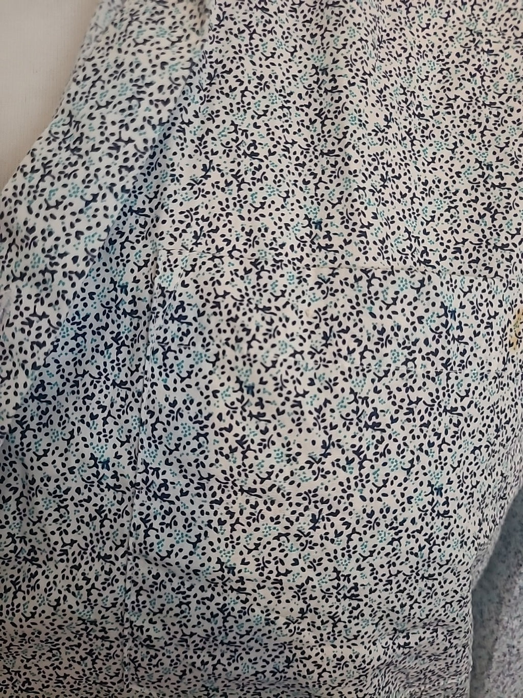 Mens Taylor&Wright Size 15 Black And Green Speckled Long Sleeved Reg Shirt