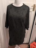 TU Woman 16 Dark Green Shades 3/4 Sleeve Dress