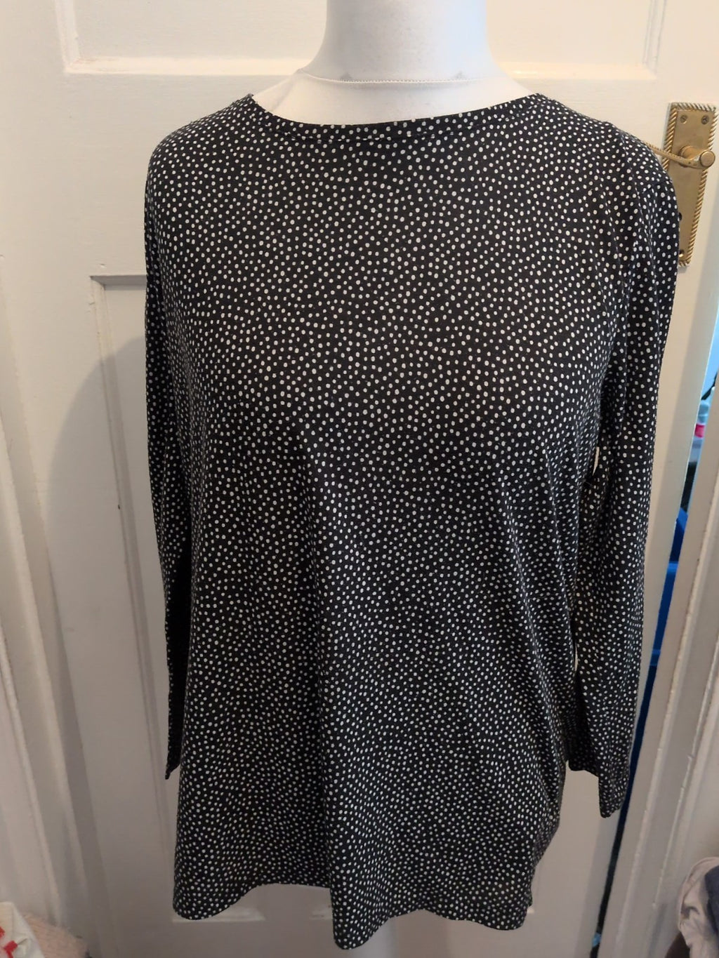 M&S Collection 16 Spotty Long Sleeve Blouse