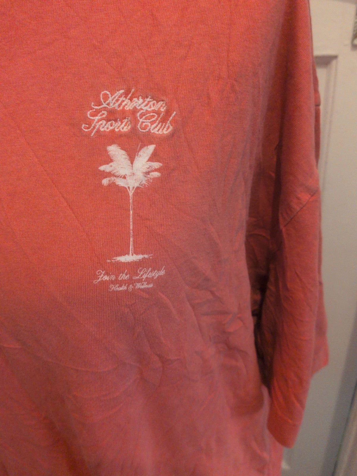 River Island Medium Red Print Front And Back Short Sleeve T-shirt