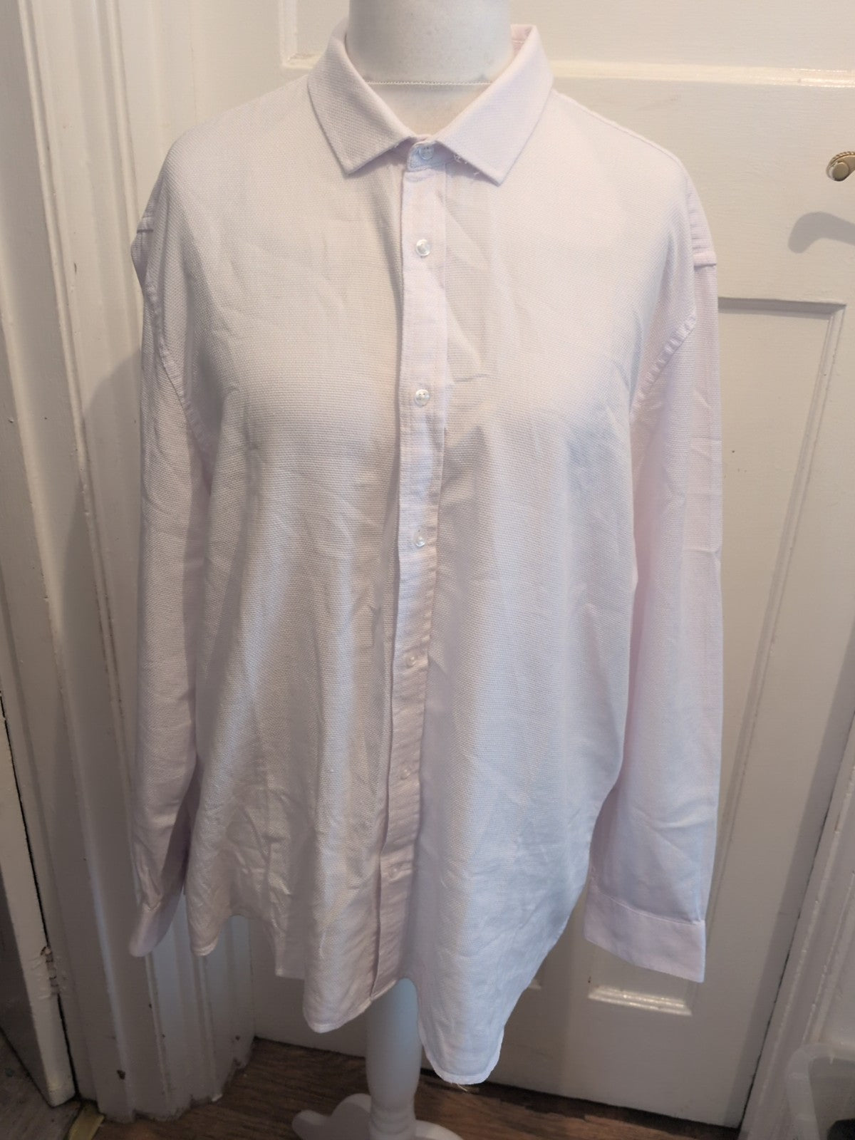 Primark 2XL White Long Sleeve Regular Fit Shirt
