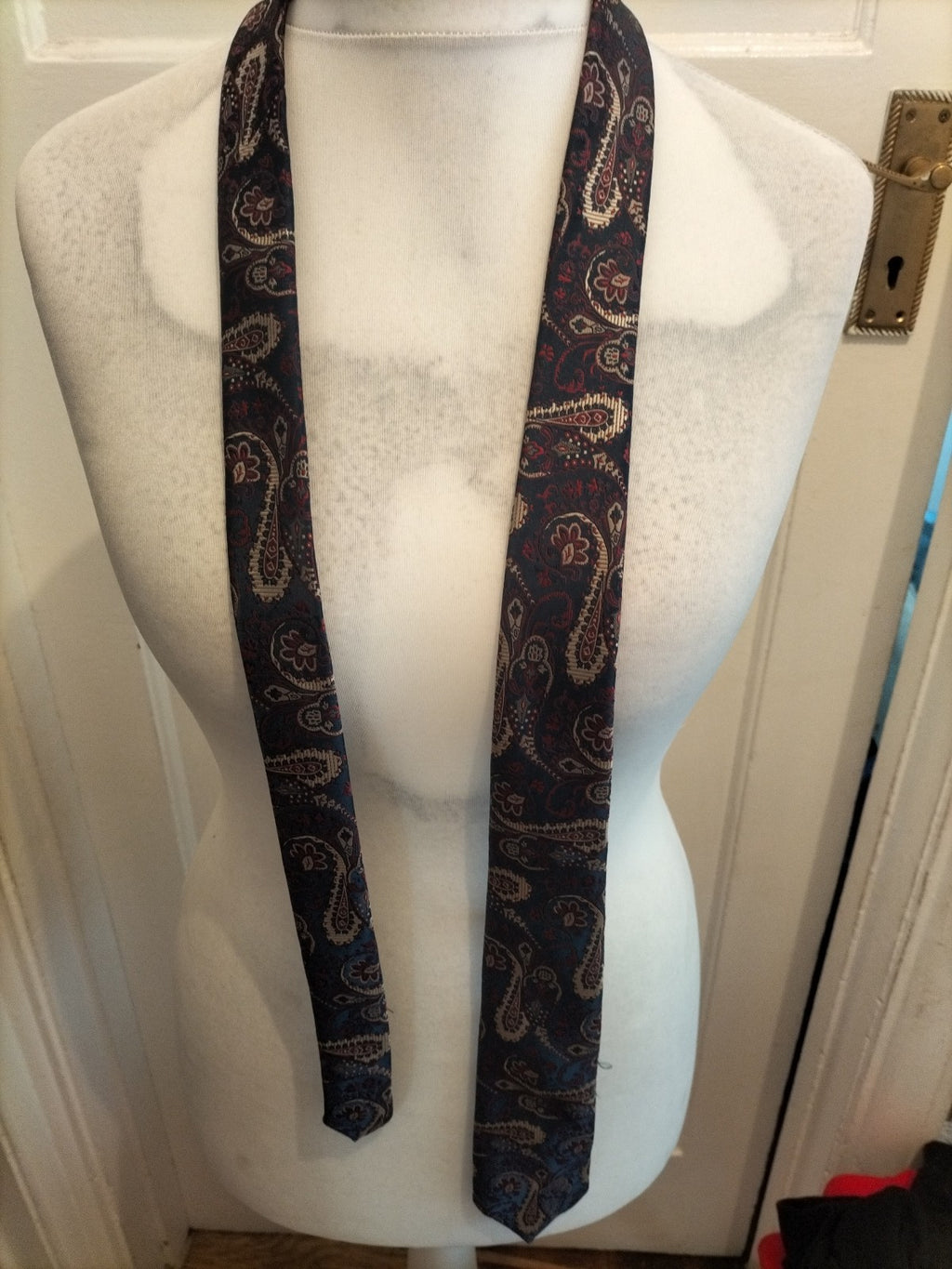 Mens Topman Multicoloured Aztec Patterned Tie