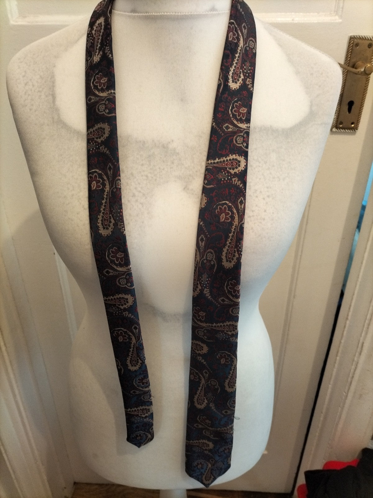 Mens Topman Multicoloured Aztec Patterned Tie