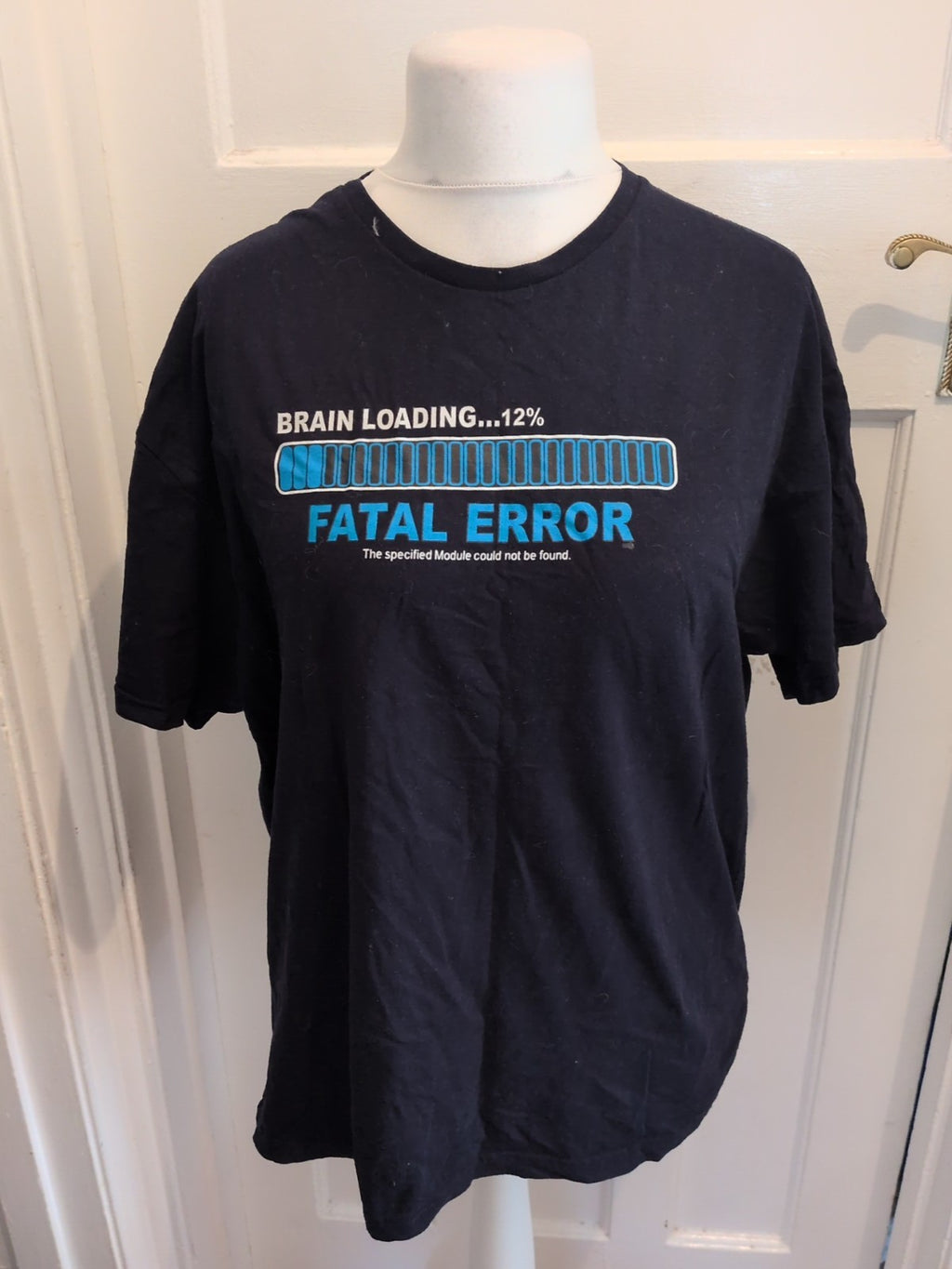Tees Factory 2XL Navy Printed Loading Short Sleeve T-shirt