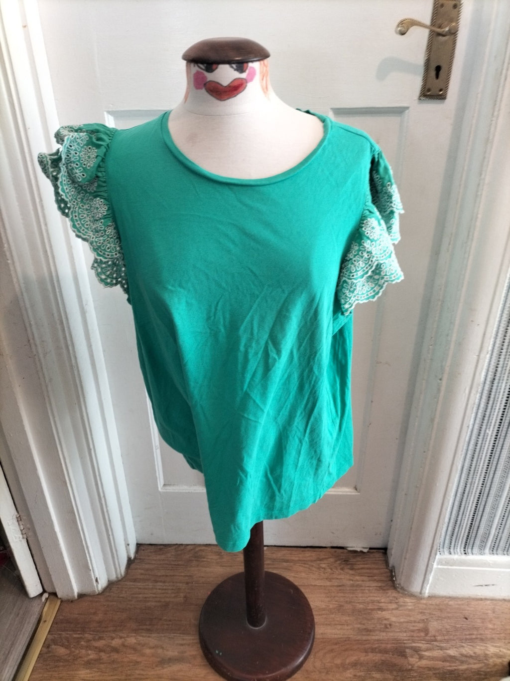 Ladies George Size 18 Green Short Sleeved Tshirt