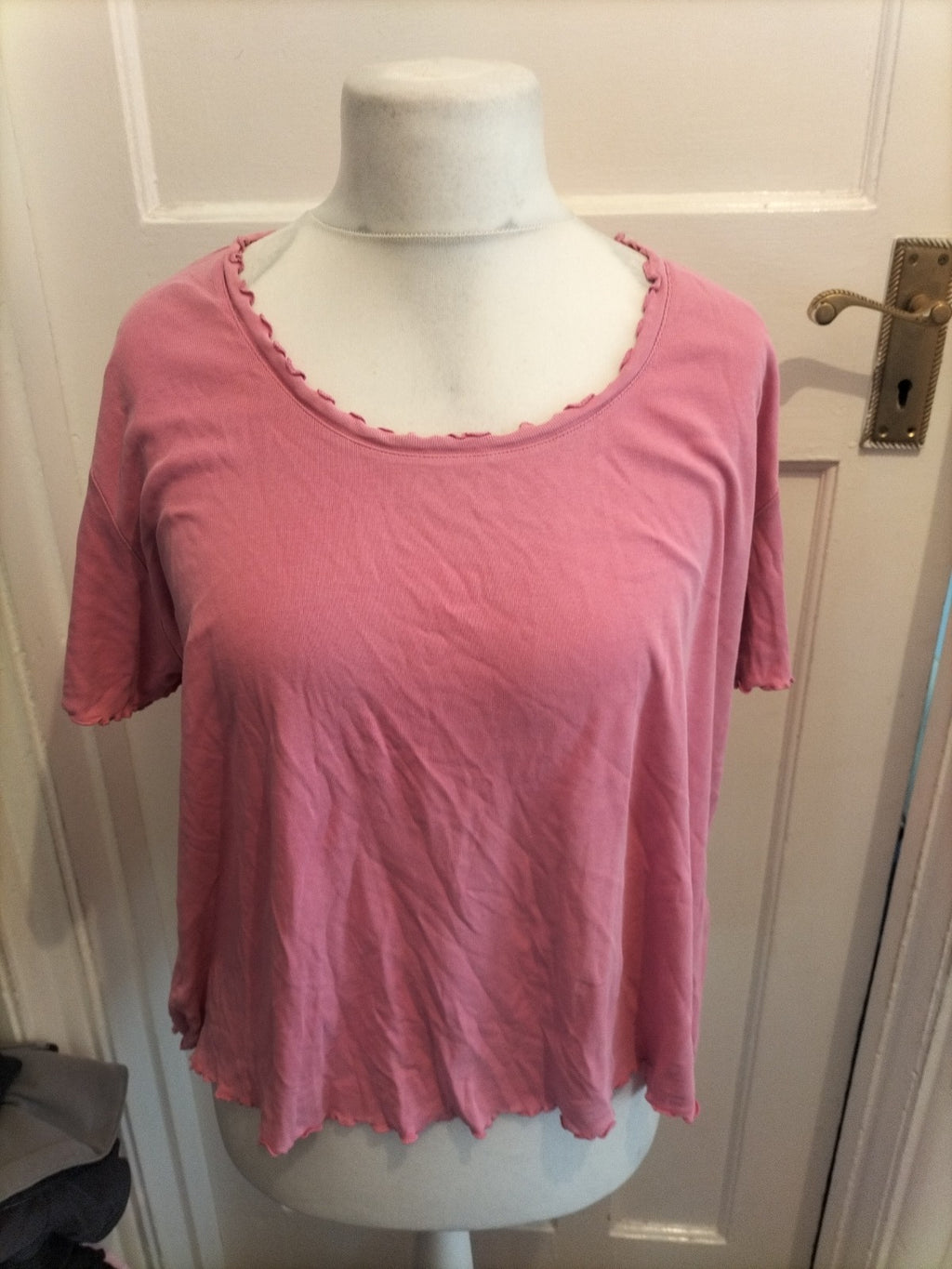 Ladies Rogers+Rogers Size 20 Pink Short Sleeved Blouse