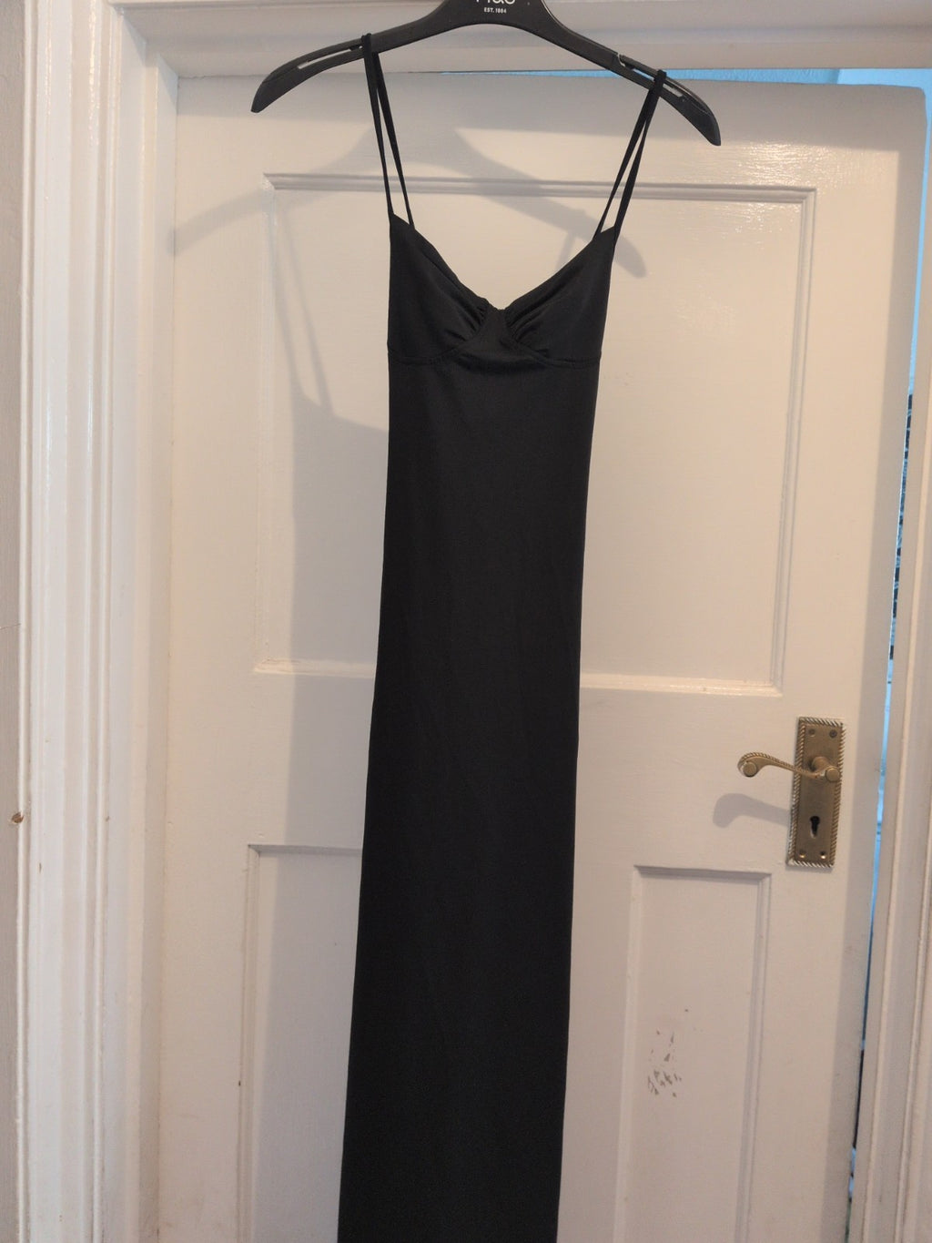 Ladies Size Medium Black Pencil Dress Strappy