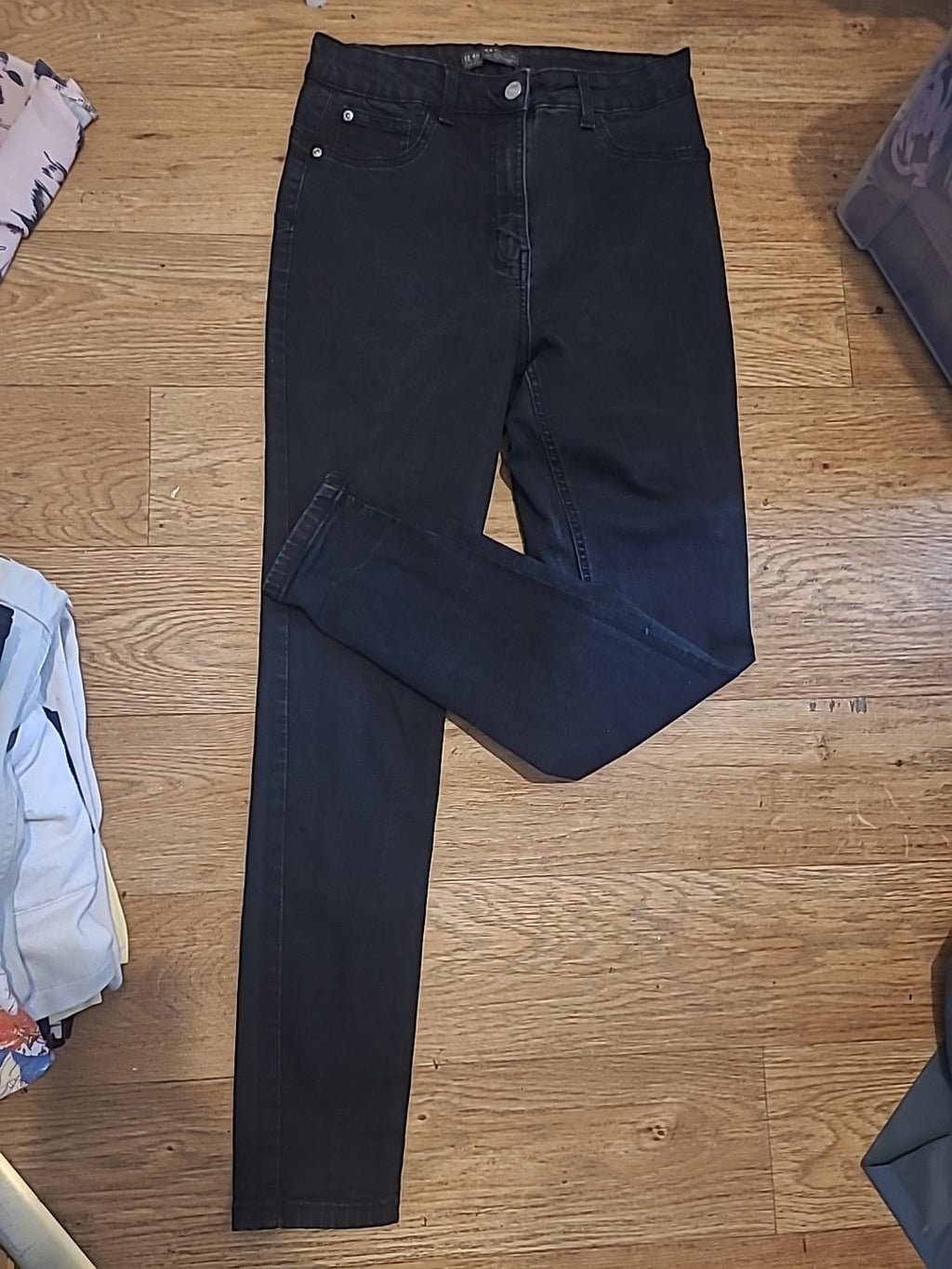 Ladies Denim&Co Primark Size 12 Charcoal Denim Jeans