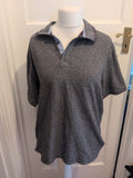 Blue Harbour XL Grey Fleck With Purple Short Sleeve Polo