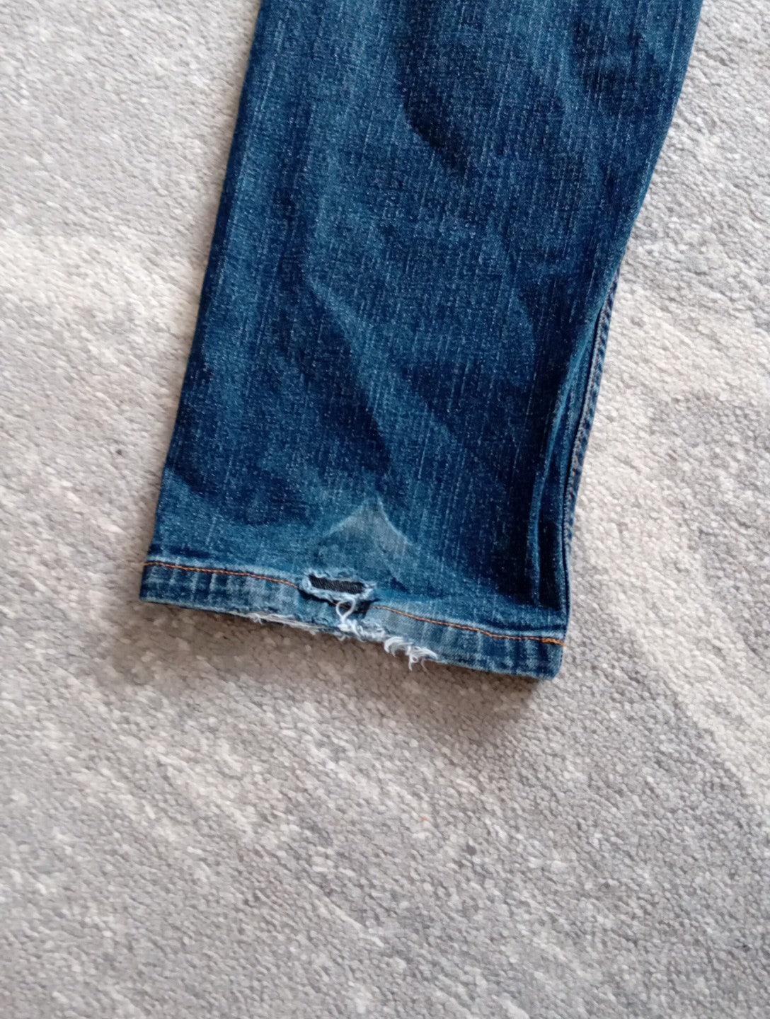 Mens TU Jeans 34 W 30 L Blue Distressed