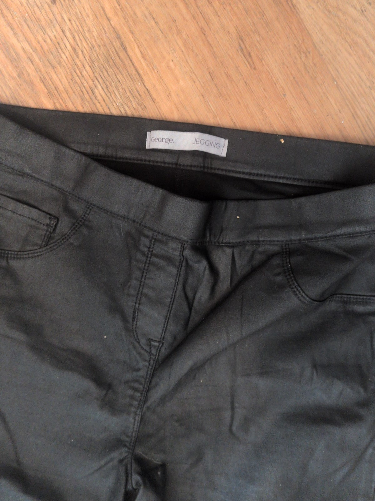 Ladies Leather Effect Jeggings Size 16 George Free Delivery