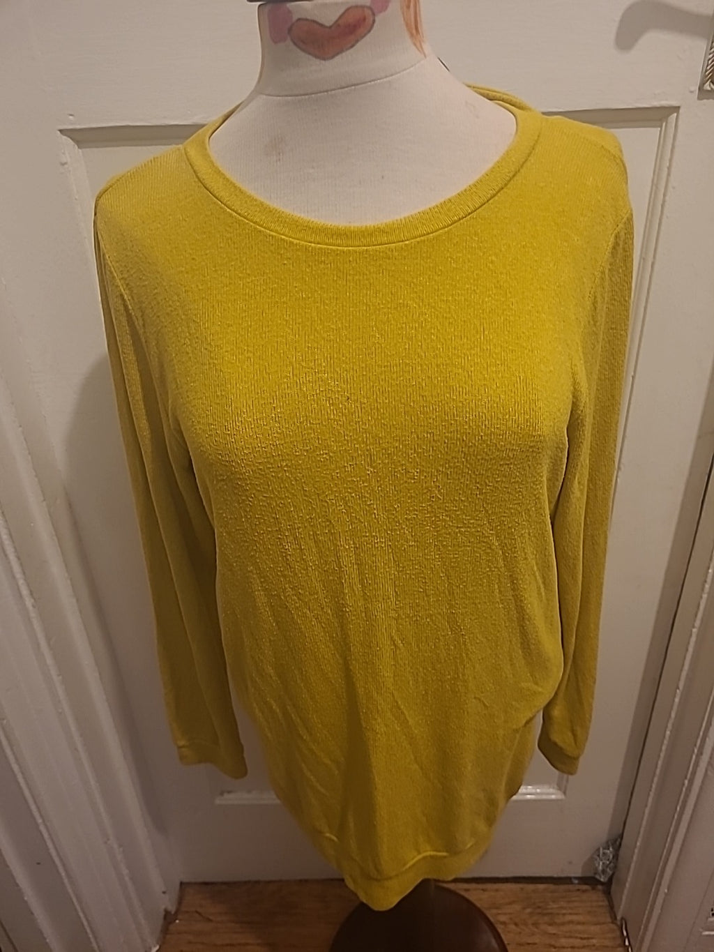 Ladies River Island Size 10 Yellowish Long Sleeved Lightweight Jumper