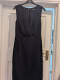 Gok For Tu 8R Navy With Black Lace Sleeveless Dress