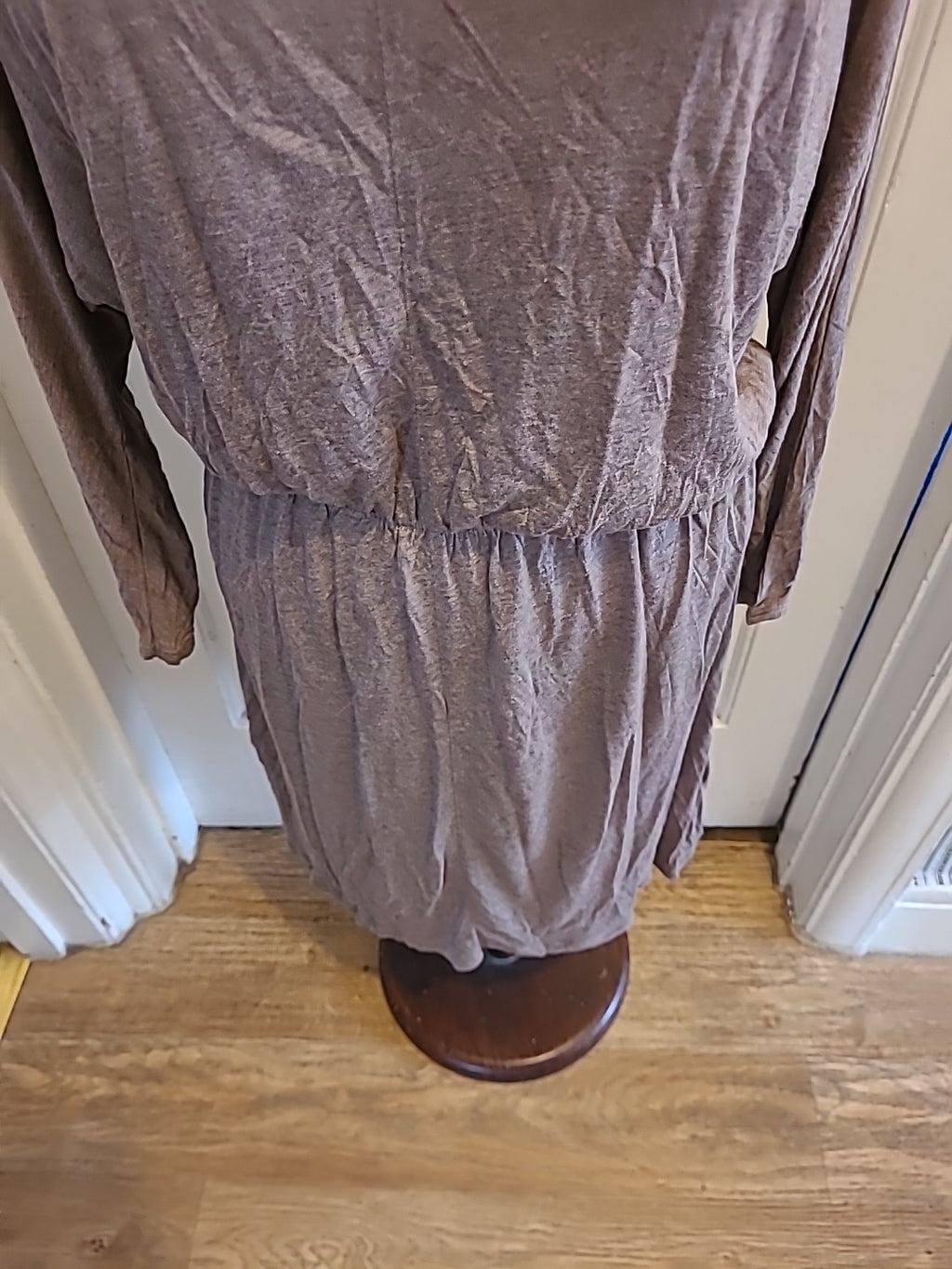 Brand new ladies h+m size medium beige mid sleeved dress