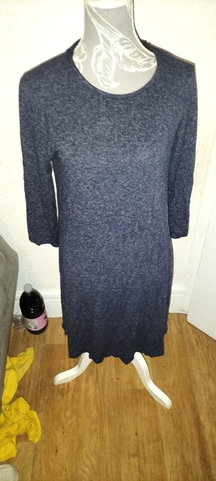 Ladies Tu Size 10 Grey Fleck Long Sleeved Dress