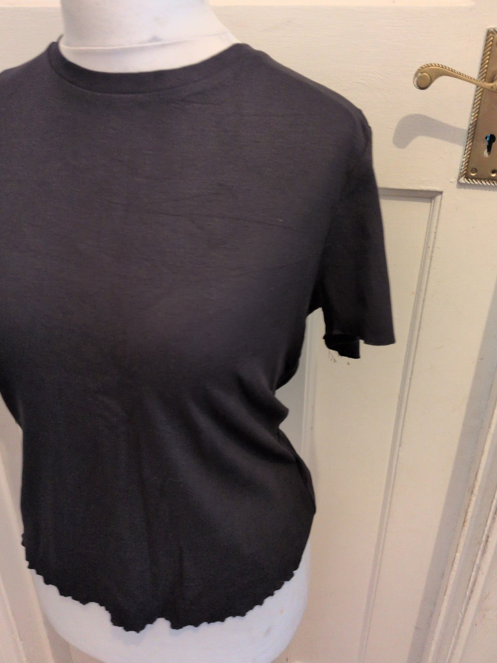 F&F Large Sports Gym Top Short Sleeve T-shirt Grey