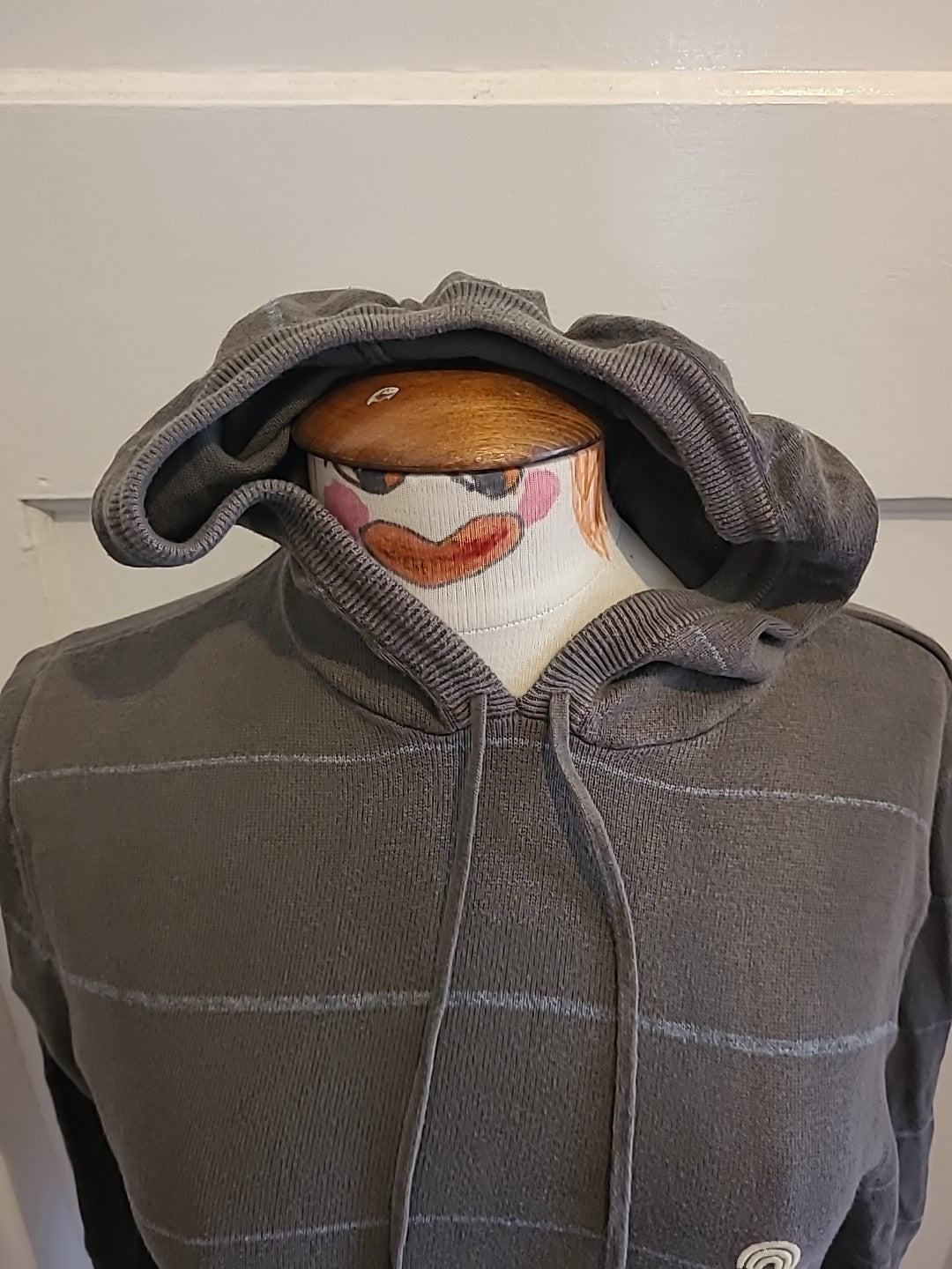 Mens Soulcal Size Small Green/grey/blue Long Sleeved Pullover Hoodie