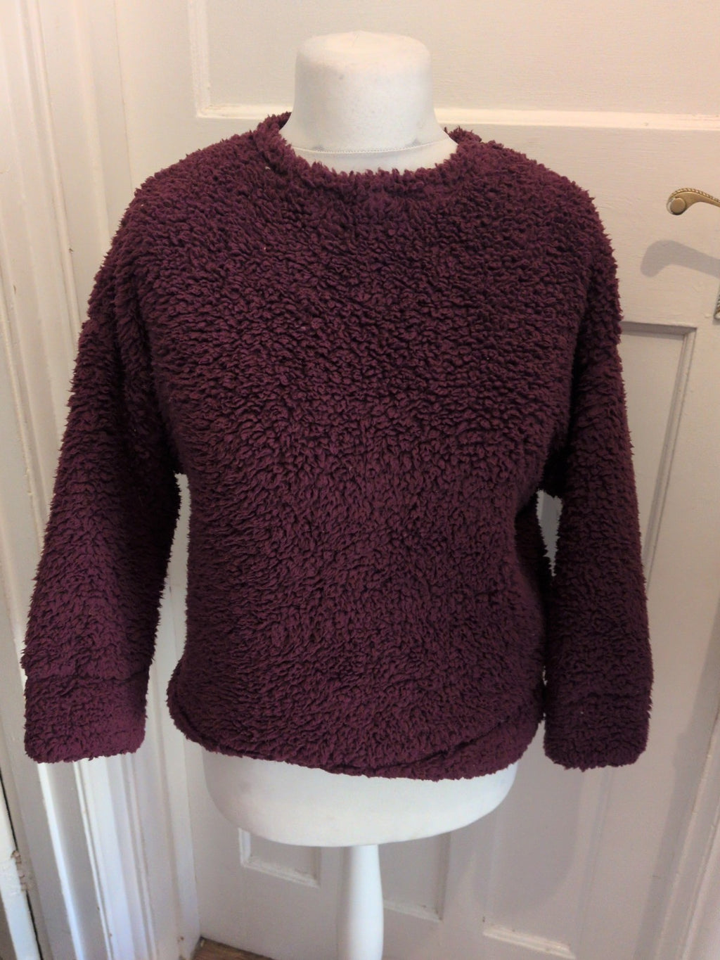 Marks And Spencer XS Purple Fluffy Pyjama Top