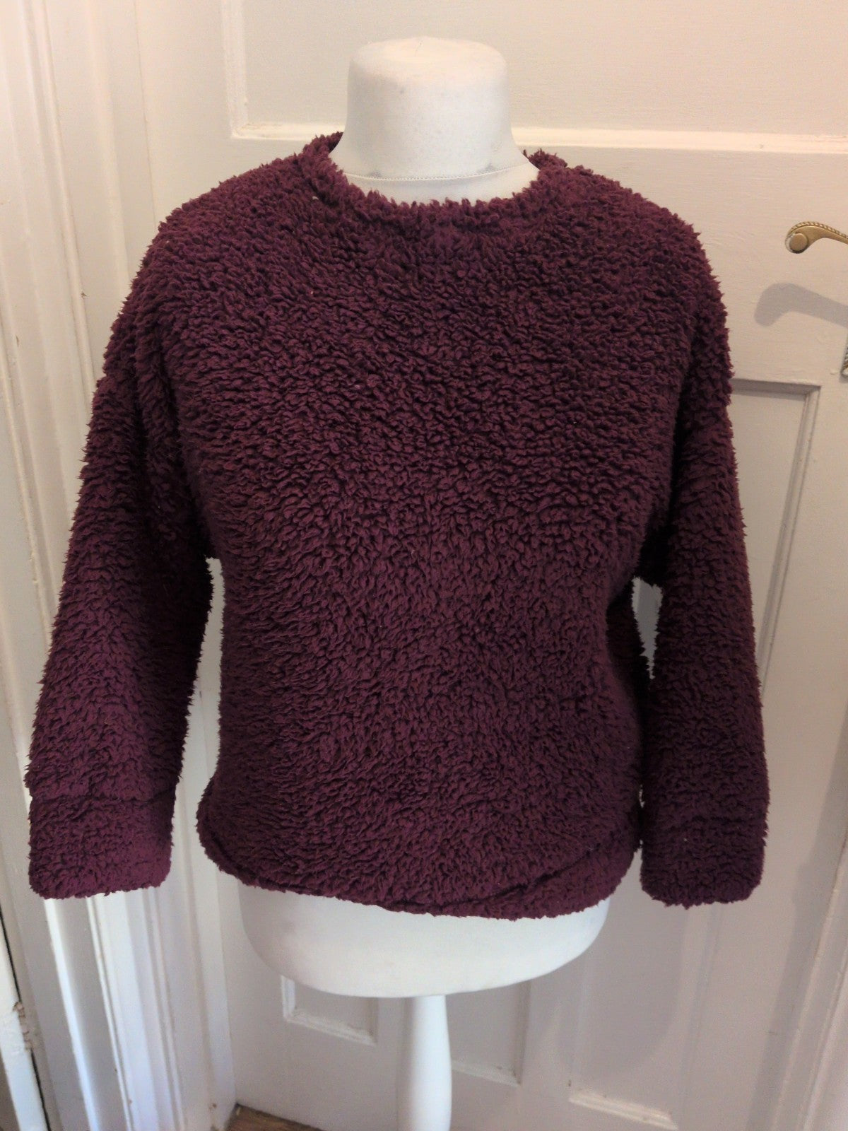 Marks And Spencer XS Purple Fluffy Pyjama Top