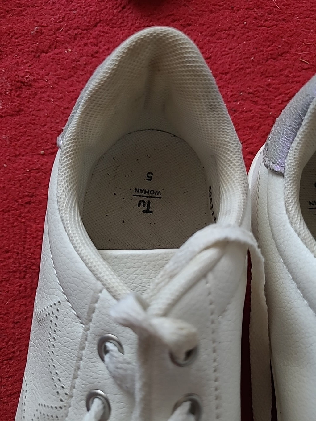 Ladies Tu Size Uk 5 White Trainers