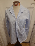 Mens M&S Size 14.5" Slim Long Sleeved Blue Shirt