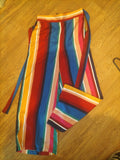 Ladies Primark Size 4 Multi Stripe Elasticated Trousers
