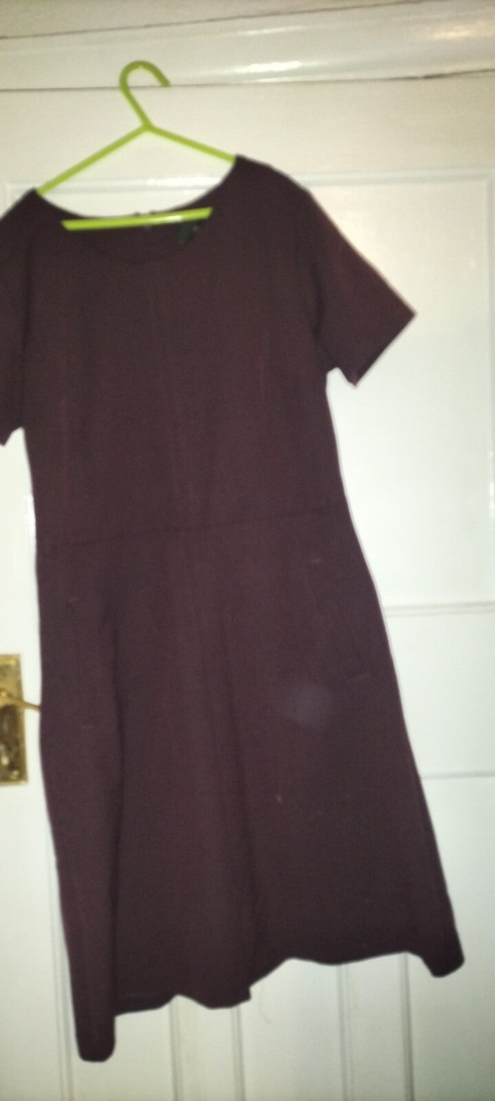 Ladies Next Size 8 Purple Short Sleeved Dress