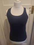 Ladies Love To Lounge Size Large Navy Sleeveless Pyjama Top