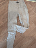 New Look Petite 8 Cream Faux Leather Jegging
