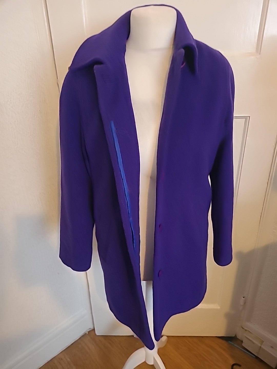Ladies Kesta Size 10 Purple Lined Jacket Wool