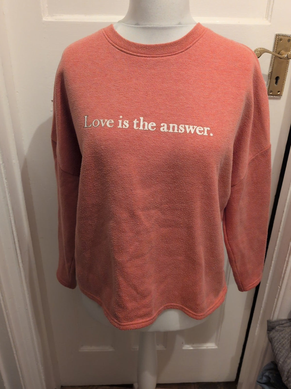 Papaya Large Pink Print Sweatshirt Jumper Heavy Bobbled