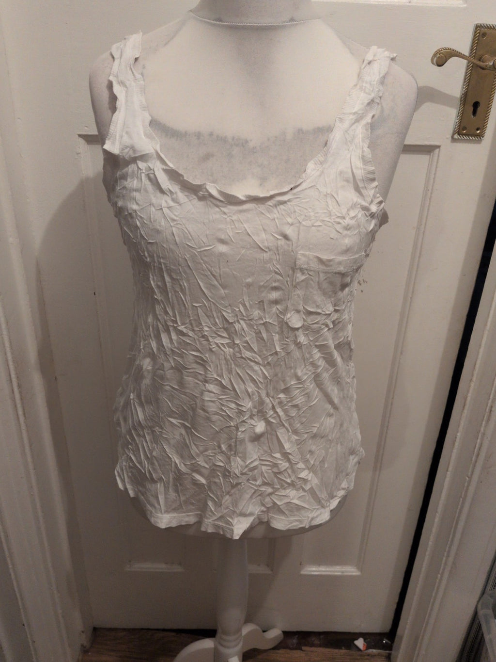 Skin Original Size 2 White Sleeveless T-shirt