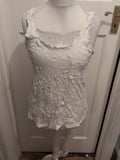 Skin Original Size 2 White Sleeveless T-shirt