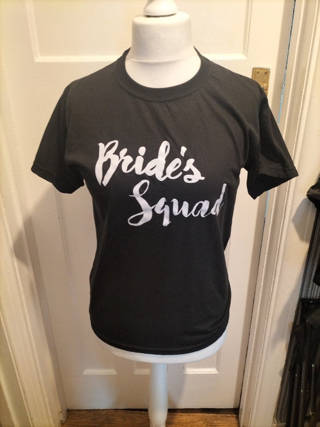 Ladies Size Medium Black "Bride Squad" Tshirt