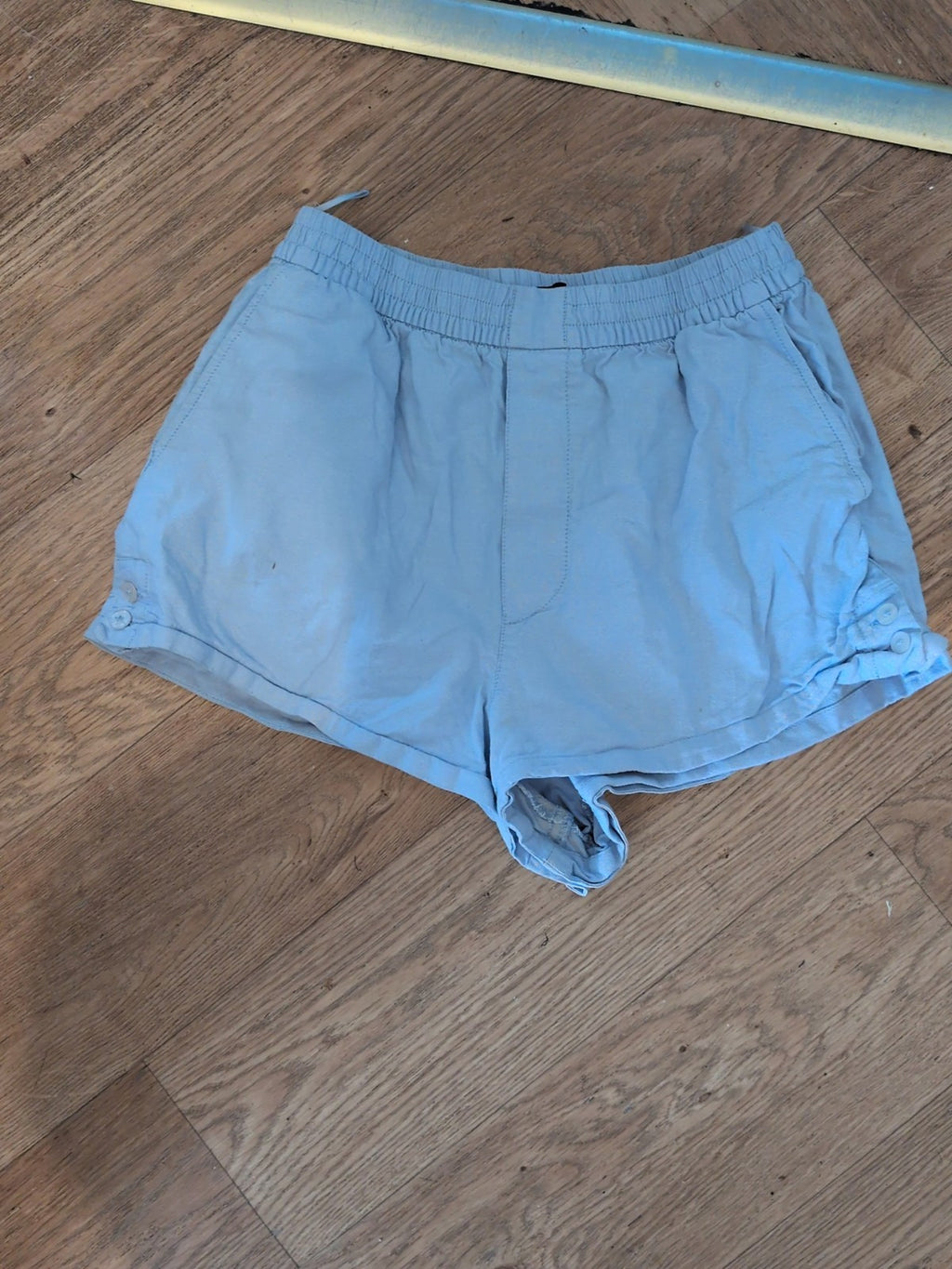 Zara Small Pale Blue Elasticated Shorts