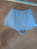 Zara Small Pale Blue Elasticated Shorts