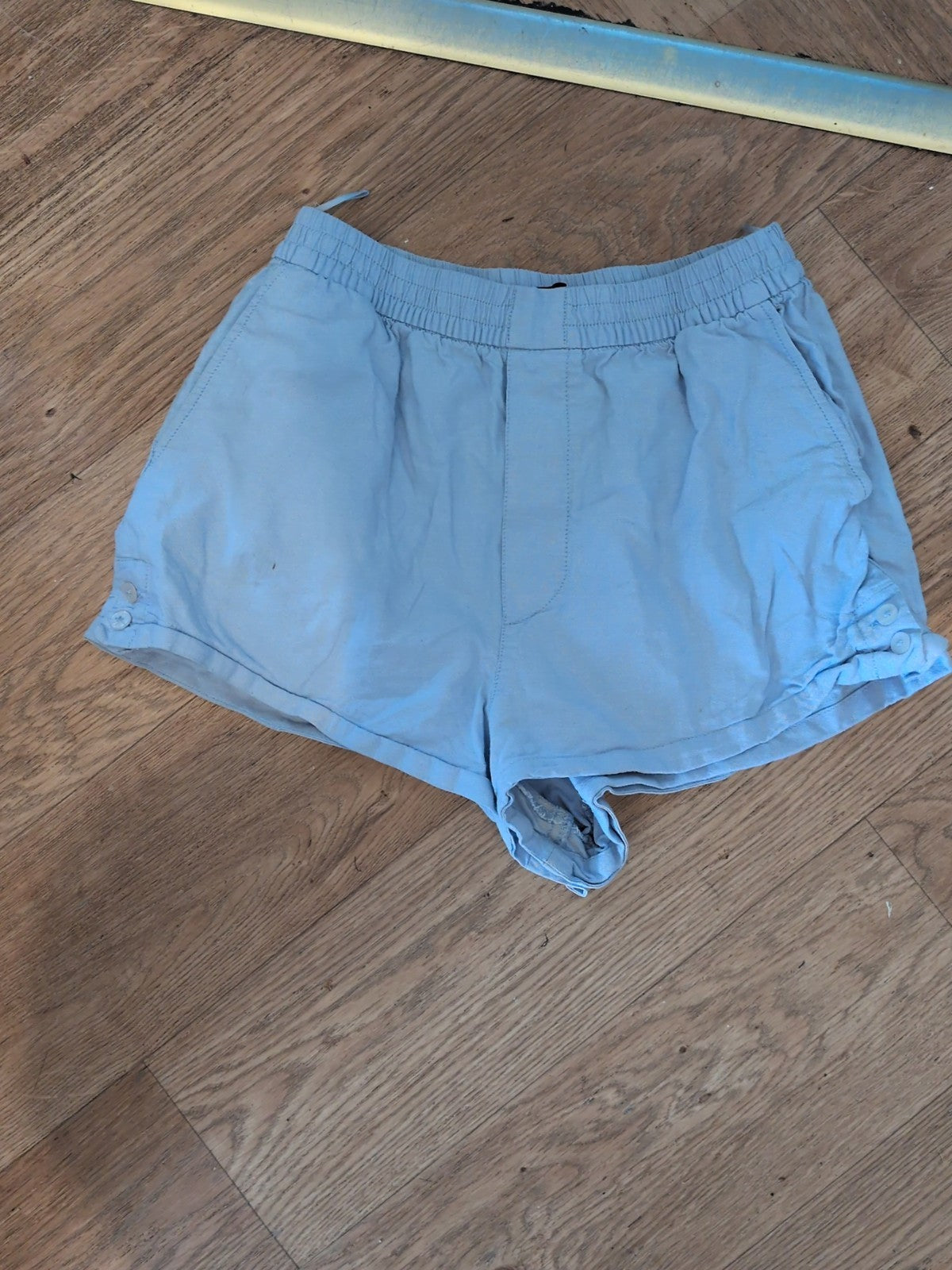 Zara Small Pale Blue Elasticated Shorts