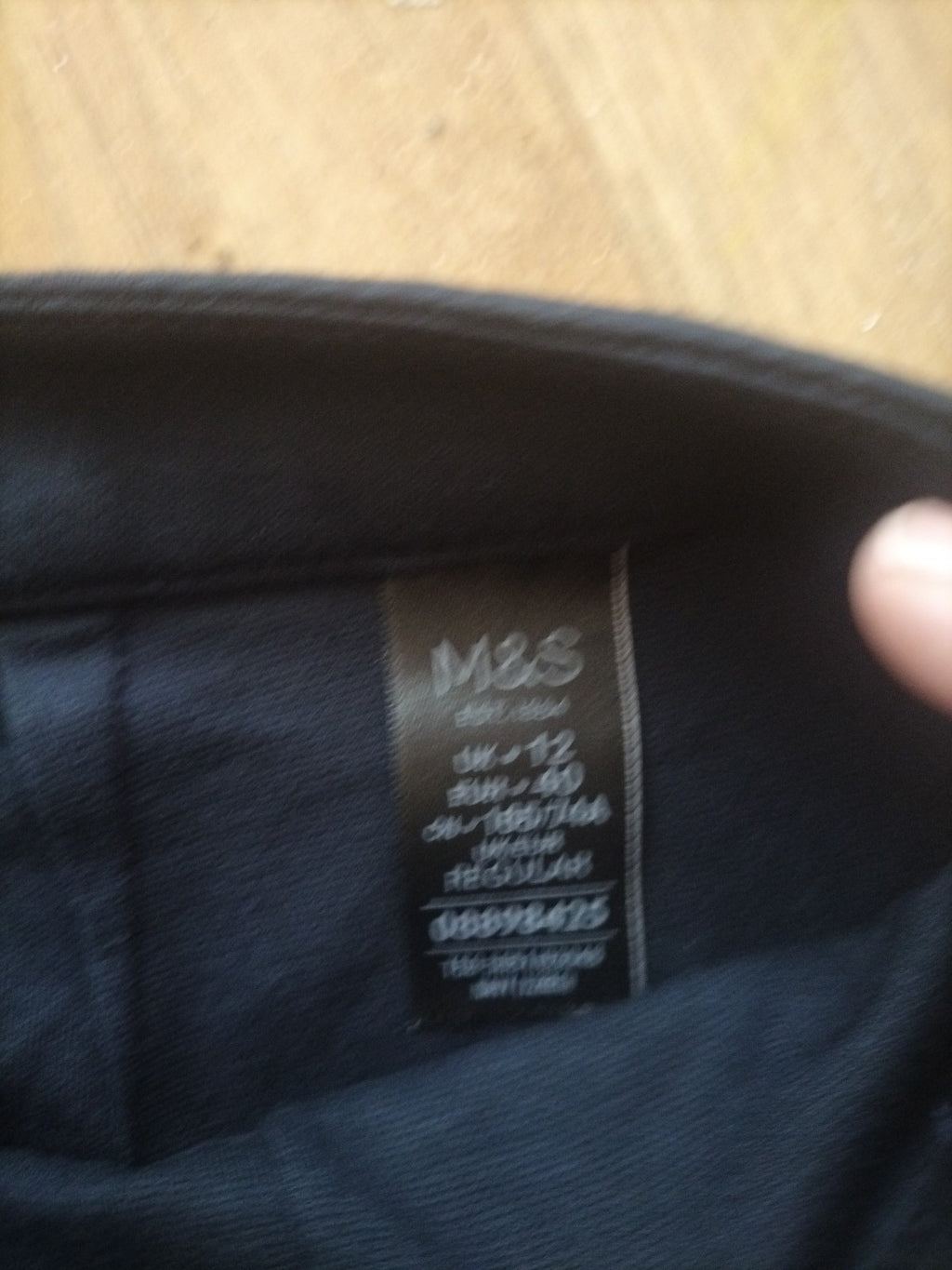 Mens M&S Collection Size 12r Navy Trousers