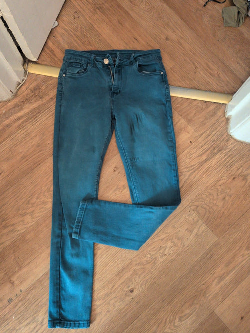 14 Teal Slim Jeans