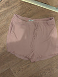 Ladies Woman Large Pale Brown Sleep Shorts Elasticated Pyjama.