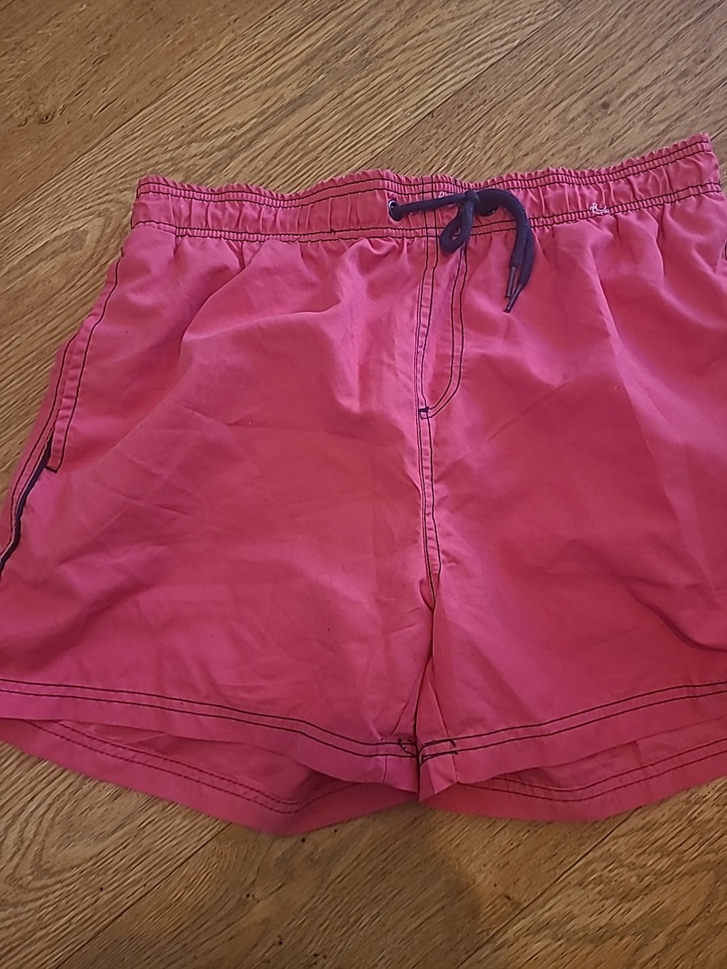 Mens Peacocks Size Medium Pink Mesh Lined Elasticated Shorts
