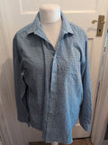 Mens James Pringle XL Blue And Black Check Long Sleeve Shirt