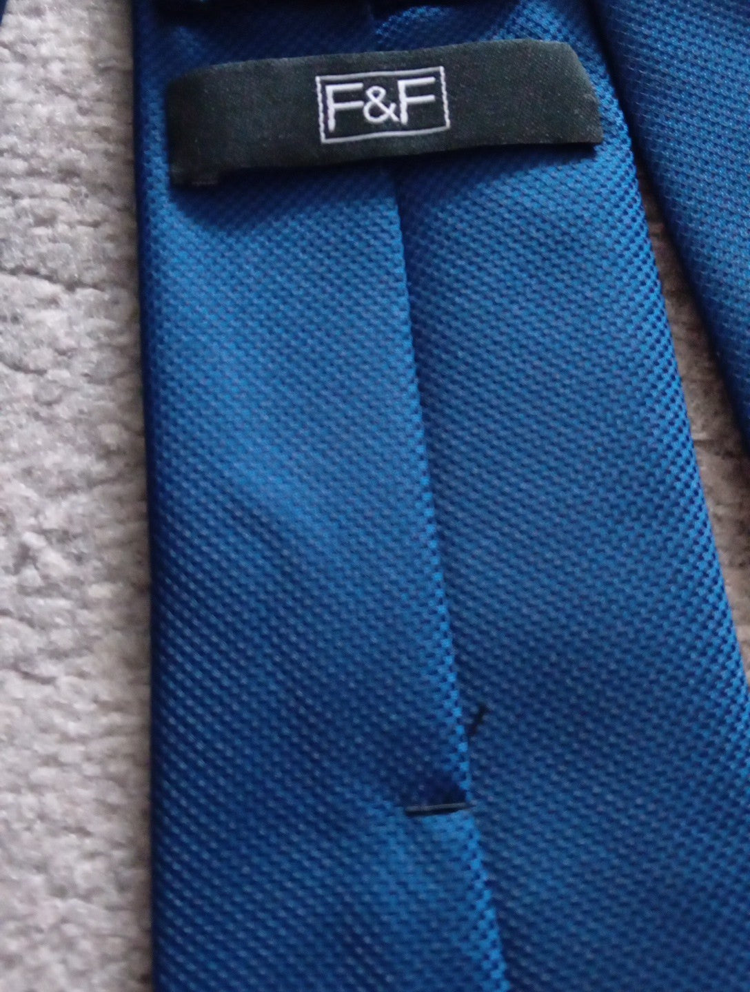 Mens F&F Blue Tie