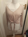 H&M Medium Flax Colour Long Sleeved Blouse