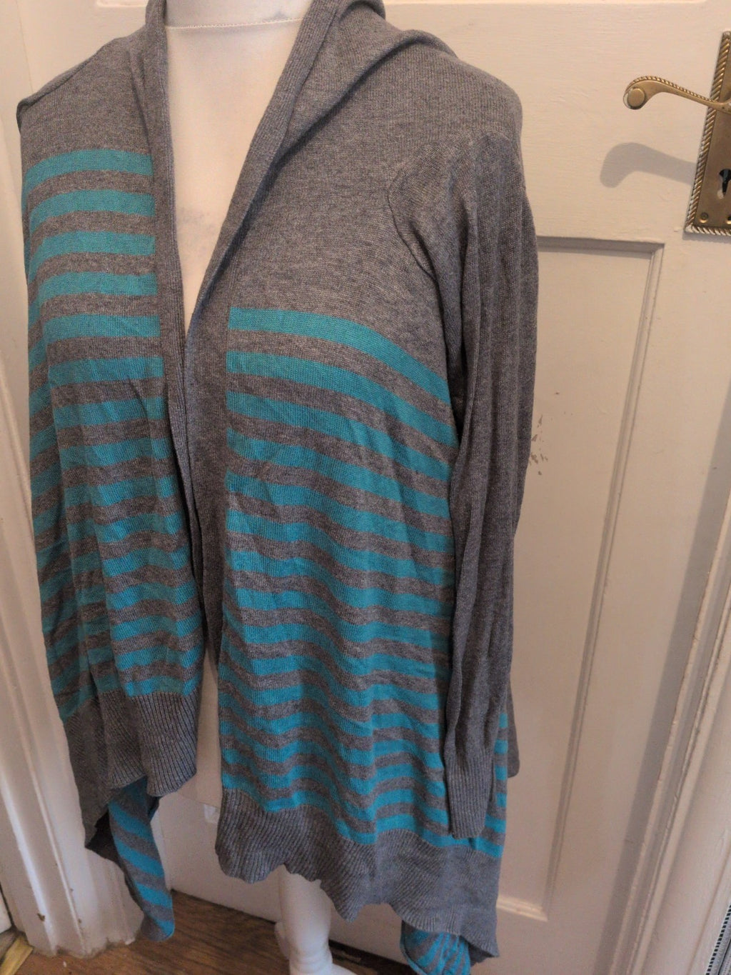 F&F 18 Grey And Blue Cardigan