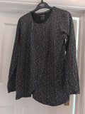 Esmara Lingerie 12-14 Long Sleeve Polkadot Pyjama Top